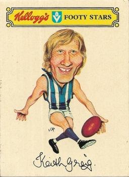 1974 Kellogg's VFL Footy Stars Stickers #NNO Keith Greig Front